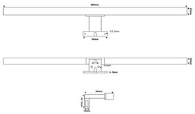 Top Light - LED Kúpeľňové osvetlenie zrkadla OREGON LED/9W/230V 60 cm IP44