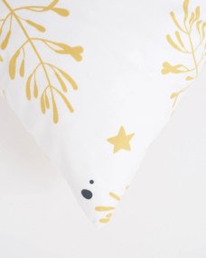 Vianočná obliečka na vankúšik Velvet 40 × 40 cm - Imelo biele