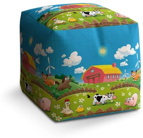 Sablio Taburet Farma: 40x40x40 cm