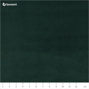 Tmavozelená zamatová čalúnená dvojlôžková posteľ s úložným priestorom s roštom 200x200 cm Brody – Mazzini Beds