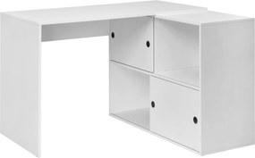 XXXLutz ROHOVÝ PÍSACÍ STÔL, biela, 120/78/107 cm MID.YOU - Online Only kancelárie - 002858003201