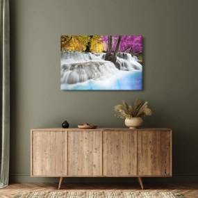 Obraz Erawan vodopádu v lese (90x60 cm)