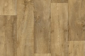 Beauflor, AKCIA: 50x650 cm PVC podlaha - lino Texalino Supreme 7801 Valley Oak, šíře, hnedá, filc, chodba / predsieň
