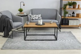 Koberec AKRYL YAZZ W8540 ODTLAČOK PALCA sivý