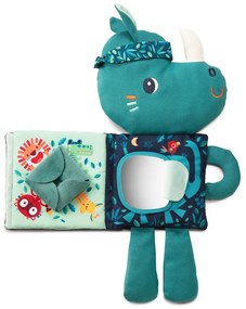 Lilliputiens - textilná knižka so svietiacim obrázkom - nosorožec Marius