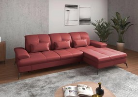XXXLutz ROHOVÁ SEDAČKA, textil, koža, červená Sit & More - Sedačky - 000144011733