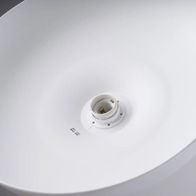 Závesné svietidlo Gina, 1x biele kovové tienidlo