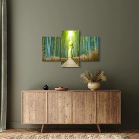 Obraz - Ulička s bambusmi (90x60 cm)