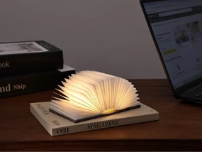 Čierna prenosná svetelná dekorácia na USB BookLight – Gingko