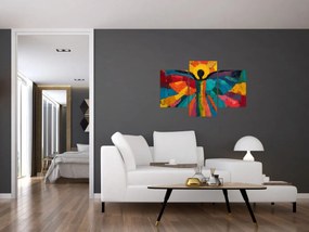 Obraz - Maľovaný anjel (90x60 cm)