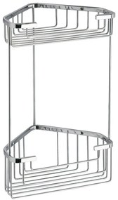 Gedy Gedy, SMART dvojposchodová rohová police 200x325x151mm, chróm, 2482