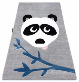 Detský kusový koberec Panda sivý 140x190cm