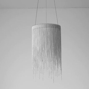 Stropné svietidlo LED APP889-CP CHAIN strieborné