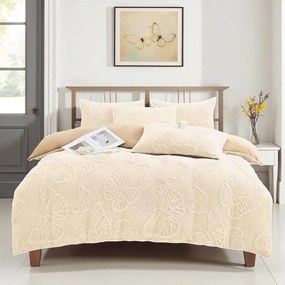 Jemné mikroplyš obliečky Homa EXCLUSIVE ECRU 7-dielna sada 140x200 cm