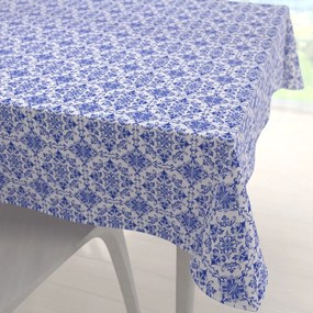 Biante Teflónový štvorcový obrus TF-118 Modro-biely vzor Maroko 110x110 cm
