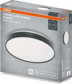 Osram - LED stropné svietidlo CEILING LUXO LED/24W/230V pr. 38 cm čierne