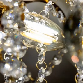 Brilagi - Prisadený luster CRYSTAL 6xE14/60W/230V zlatá