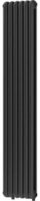 Mexen Kent, vykurovacie teleso 1882 x 380 mm, 1392 W, čierna, W216-1882-380-00-70
