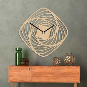 Moderné drevené nástenné hodiny | SPIRAL: HDF - Javor Strieborné ručičky 20 cm 4593-114678 HDF0352