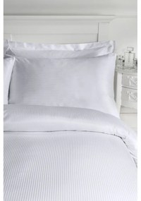 Sivé obliečky na dvojlôžko 200x200 cm Satin Stripe - Catherine Lansfield