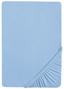 Biberna Napínacia plachta (140 – 160 x 200 cm, ľadová modrá)  (100226989)