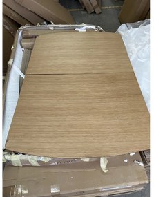 AKCIA Jedálenský stôl VITRO II s doskou v dekore dub 120(160)x80, rozkladací II. akosť