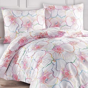 BedTex Saténové obliečky Bloom, 135 x 200 cm, 80 x 80 cm, 135 x 200 cm, 80 x 80 cm
