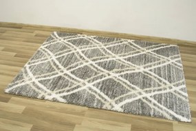 Koberec Pulpy Shaggy A532A sivý / krémový / béžový