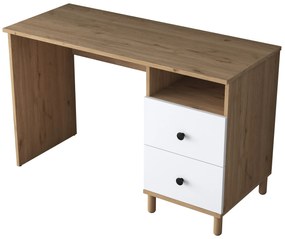 Psací stůl Hanis 120 cm ořech/bílý