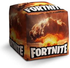 Taburet Cube Fortnite explózia, oranžová
