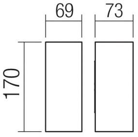 Redo 90635 - LED Vonkajšie svietidlo SONNY 2xLED/5W/230V 2200/3000/4000K IP54 biela