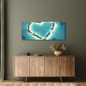 Obraz - Ostrovy srdce (120x50 cm)