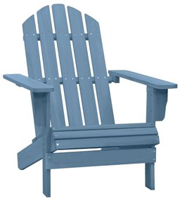 vidaXL Záhradná stolička Adirondack jedľový masív modrá