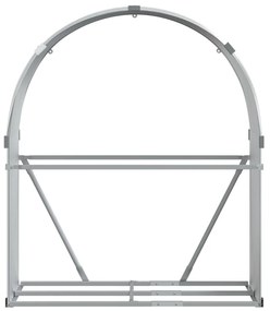 Držiak na polená bledosivý 120x45x140 cm pozinkovaná oceľ