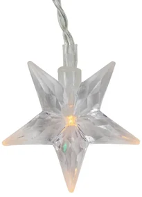ACA Lighting LED vianočné záves Hviezdičky, 3x3m, teplá biela, IP44, 100 LED