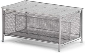 Organizér, zásuvka s 2 pozdĺžnymi prepážkami, sivá mriežka, MESH