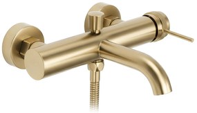 Rea Lungo Grip, vaňová batéria s ručnou sprchovou súpravou, zlatá matná, REA-B6398