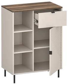 Skriňa EYCO 1D1S, kašmír/dub Castello