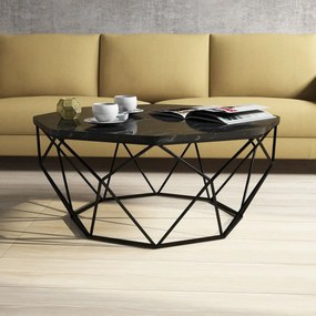 Konferenčný stolík Diamond Black Marble