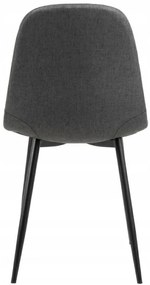 Jídelní židle Celia šedá/černá