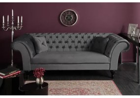 Sedacia súprava 40148 225cm Paris - Zamat striebornošedá  - Komfort-nábytok