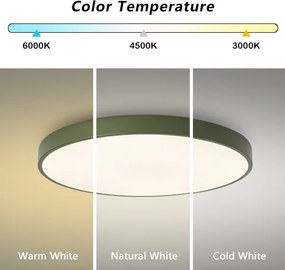 Brilagi - LED stropné svietidlo POOL LED/60W/230V 3000/4000/6000K 60 cm zelené