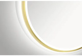 LED zrkadlo do kúpeľne DSK Bronze Circular 60x60 cm IP 24