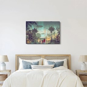 Obraz - mesto v budúcnosti (90x60 cm)