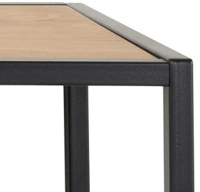Actona Vešiak na stenu Seaford - čierna / dub divoký