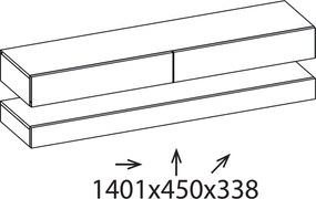 Sconto TV stolík RYAN biela