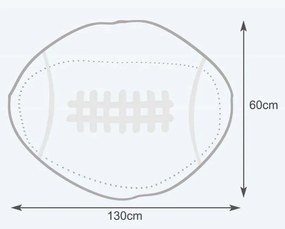 INTERMEDIC Sedací vak Rugby ekokoža - ekokoža E13 - hneda