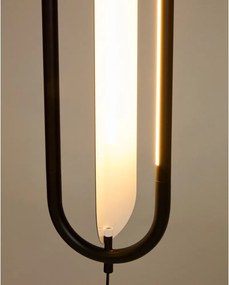 Čierna LED stojacia lampa (výška 300 cm) Bow – Kave Home