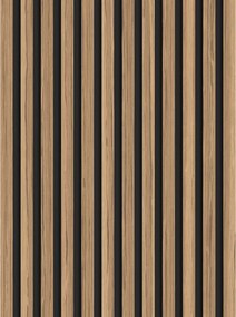Mexen Lam-B, akustické stenové lamely 275 × 30 cm, HDF doska 4 mm, technická dyha, orech svetlý, S100-275307-3015-017