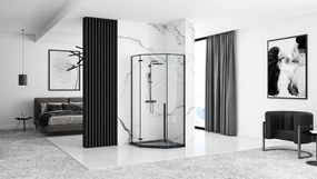 Sprchový kút Rea DIAMOND 90x90 cm čierny mat